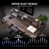 SinCiDo Height Adjustable Electric Standing Desk with Charging Station, 60" Sit Stand Up Computer Home Office Desk with LED Lights - 2 of 4