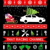 Junior's Design By Humans Christmas Car ugly sweatshirts By kikotee T-Shirt - 2 of 3