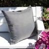 DSVIMOY Support Pillow Outdoor Water Resistant Soft and Cozy for Patio and Indoors, Dark Gray, 17"*17"*10" - 2 of 4