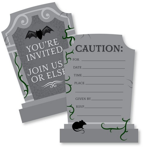 blank halloween invitations