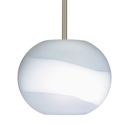 Besa Lighting Luna 1 - Light Pendant in  Satin Nickel