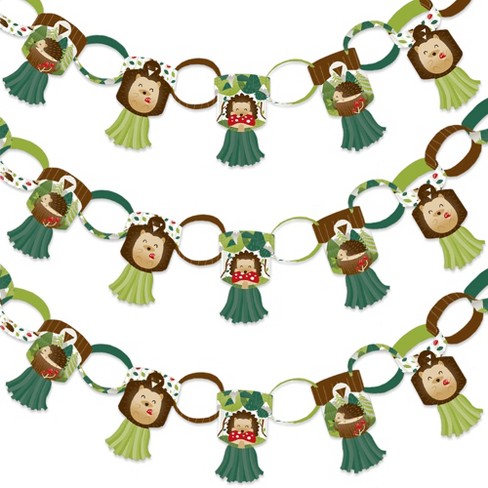 Big Dot of Happiness Forest Hedgehogs - 90  Links & 30 Paper Tassels Decoration Kit - Woodland Birthday Party or Baby Shower Paper Chains Garland 21' - image 1 of 4