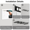 12-inch-by-72-inch Wall Shelf Garage Storage Rack Wall Mounted Floating Shelves,1x6ft ,Black, 2-Pack - 2 of 4