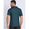 INSPIRE CHIC Men's Button Down Short Sleeve Solid Color Business Dress Shirts - 3 of 4