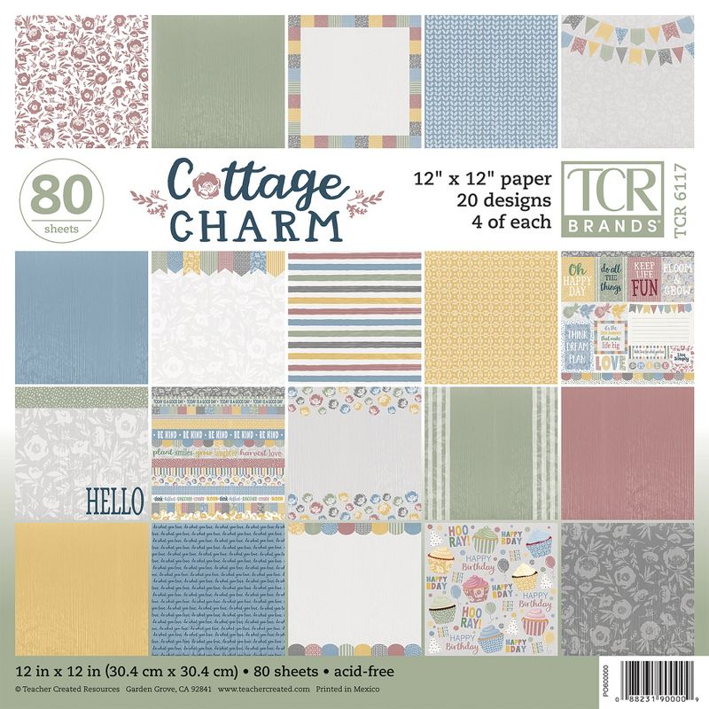 Teacher Created Resources® Cottage Charm Project Paper, 80 Sheets, 1 of 2