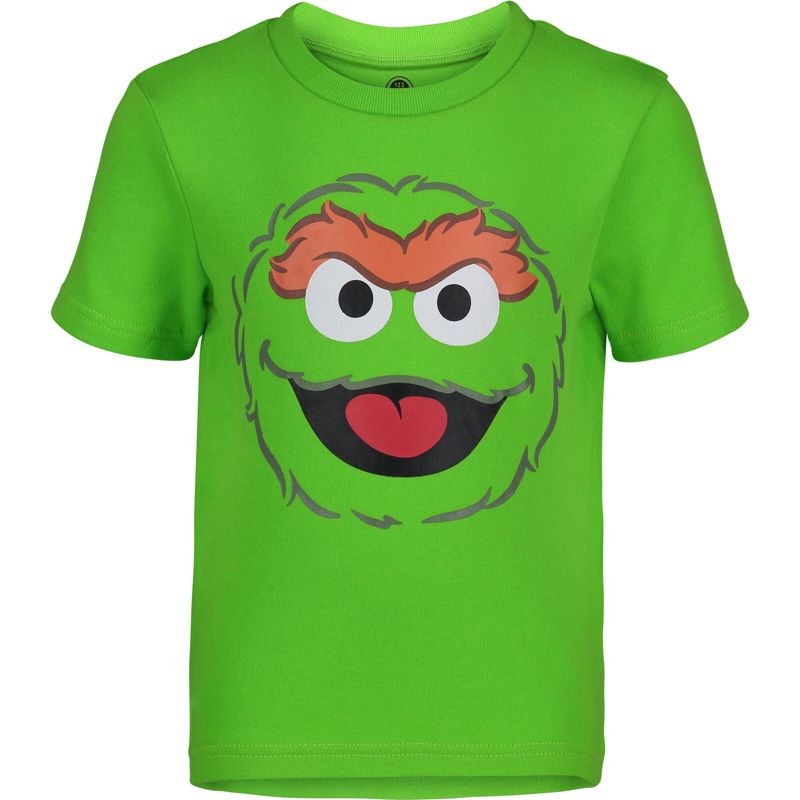 Sesame Street Bert and Ernie Oscar the Grouch Big Bird 4 Pack T-Shirts Toddler , 4 of 9