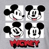 Women's - Disney - Mickey Grid Cropped Graphic T-Shirt - 2 of 4