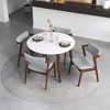Vynxaria Light Gray Dining Chairs - Mid-Century Modern Accent Seating Set - 4 of 4