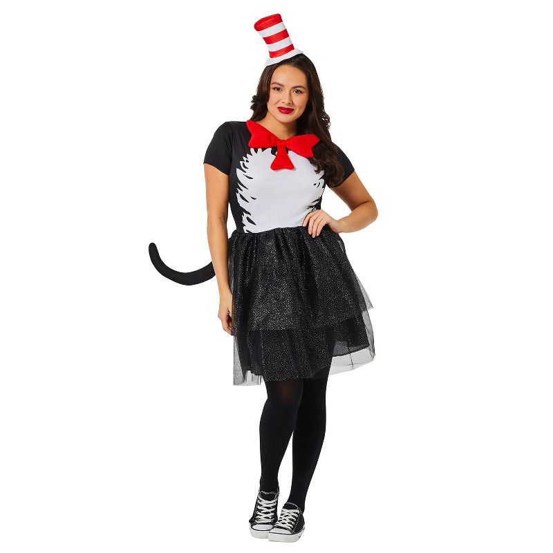 Dr. Seuss The Cat in the Hat Dress Women's Costume, 1 of 2