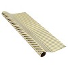 Gold Foil Diagonal Striped Gift Wrapping Paper - Spritz™ - image 2 of 4