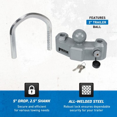 Reese Towpower Trailer Coupler Lock, Adjustable At Tractor