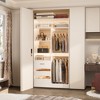 Besiost 36-In Closet Organizer with Wood Drawers, Freestanding Closet System with Hanging Rods - 3 of 4