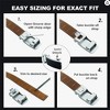 Roxoni Men's Genuine Leather Ratchet Dress Belt with Automatic Double Gloss Buckle, Enclosed in an Elegant Gift Box - 4 of 4