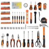 Coucheta 242 Piece Tool Kit, Home Tool Set Kit, General Household Hand Kit with Plastic Toolbox, Home Repair Set with Screwdrivers, Hammer, Wrenches - 3 of 4