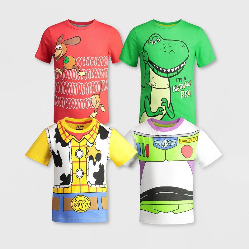 Toddler Boys' 4pk Toy Story Short Sleeve Graphic T-Shirt, 1 of 2