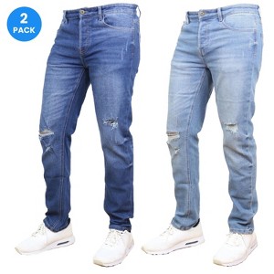 Blue Ice Men's Stretch Ripped Jeans-2 Pack - 1 of 4