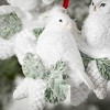 3.5"H & 4.25"H Sullivans Christmas Woodland Ornament Figurines Set of 3  White - 2 of 2
