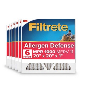 Filtrete 6pk 20''x20''x1'' AD02 1E Allergen Defense Filter - 1 of 4
