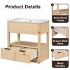 Mshliw 30 Inch Bathroom Vanity with Sink, Freestanding Cabinet with Open Shelf and Two Drawers, Ceramic Top Included - 3 of 4
