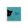 Slickblue Funny Cat Wood Sign – Whatcha Doin'? Quote – 7x7 Rustic Wall or Shelf Décor for Pet Lovers, Color Options - 3 of 3