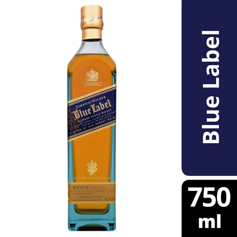Johnnie Walker Blue Label Scotch Whisky - 750ml Bottle, 1 of 8