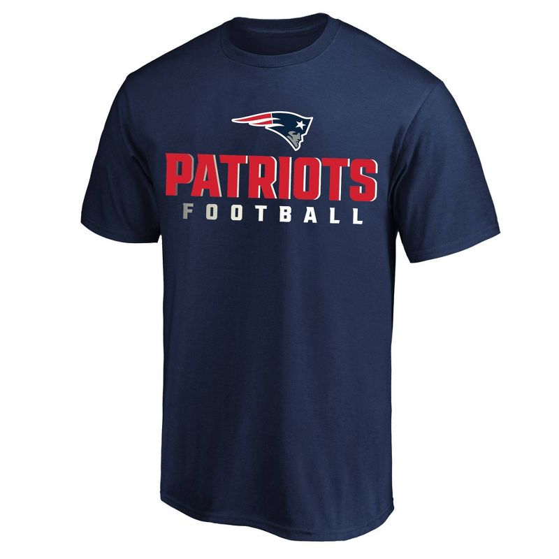 NFL New England Patriots Men's Big & Tall Short Sleeve Cotton T-Shirt, 1 of 4