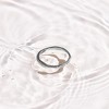 EVRY JEWELS WATERPROOF Gold or Silver Plated Stainless Steel Smooth Wave Band Ring - 3 of 3