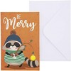 Pipilo Press 48 Pack Cute Woodland Animal Christmas Cards with Envelopes, 4 x 6 inches, 6 Designs Merry Xmas Note Cards - 3 of 4