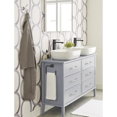 Polished Nickel Double Prong Wall Mounted Hook