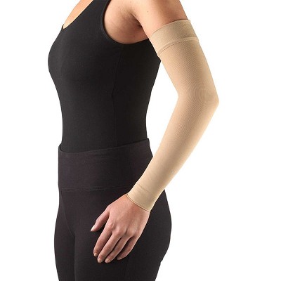 Ames Walker AW Style 707 Lymphedema Armsleeve w/Gauntlet - 20-30 mmHg Firm  Compression, Natural Small - Manage Edema Swelling Post Mastectomy