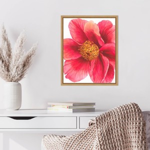 Amanti Art Tree Peony II by Grace Popp Framed Canvas Wall Art Print - 1 of 4