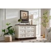6-Drawer Solid Wood Farmhouse Style Dresser Chest with Smooth-Gliding Drawers, Multi-Scene Use, and Sturdy Durable Design - 2 of 4