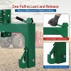 Coucheta 3 Point Quick Hitch, 3000 Lbs 3-Pt Attachments with 2" Receiver Hitch Adaptation to Category 1 & 2 Tractors with 5 Level Adjustable Bolt - 4 of 4