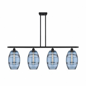Vaz - 4 Light Stem Hung Island In Industrial Style-10.38 Inches Tall and 48 Inches Wide - 1 of 1
