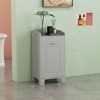 Munora 15.5" White Compact Laundry Storage Cabinet - Tilt-Out Hamper with Tabletop & 66 lbs Capacity - 2 of 4