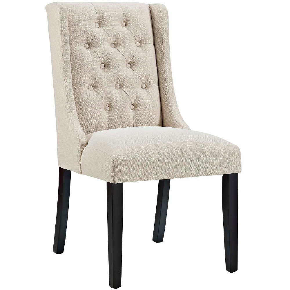 Photos - Chair Modway Baronet Fabric Dining  Beige  