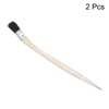 Unique Bargains Soft Bristle Long Wooden Handle Curved DIY Wall Paint Brushes 2 Pcs - 3 of 4