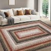 Machine Washable Area Rug - Non-Slip Stain Resistant Low Pile Carpet Modern Braided Farmhouse Rug for Living Room Bedroom Dining Room Office - 2 of 4