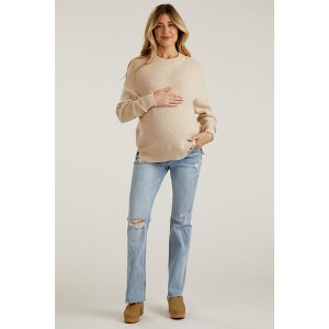 PinkBlush Light Blue Distressed Bootcut Maternity Jeans - 1 of 4