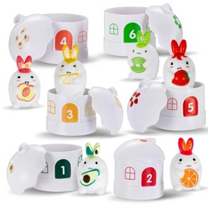 ArtCreativity 18 Piece Bunny Matching & Sorting Montessori Toy Set - 1 of 4