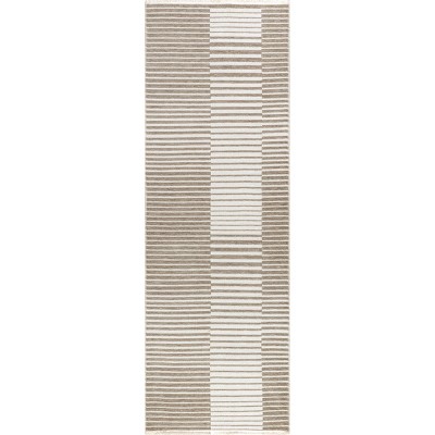 Nuloom Mirielle Striped Reversible Pet Friendly Premium Machine Washable Area Rug