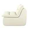 DOMETOUR Lazy Floor Sofa, Modern Armless Lounge Chair, Comfy Bean Bag Couch, Single Corner Sofa for Living Room/Bedroom/Office - Beige - 4 of 4