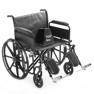 Proheal Bariatric Heavy-Duty Titus Wheelchair with Removable Desk Arms & Elevating Leg Rests - 1 of 4