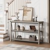 Whizmax Farmhouse Entryway Table,47 Inch Narrow Long Console Table with Storage, 3 Tier Wood Console Table for Living Room, Hallway, Entryway - 3 of 4