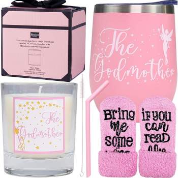 Meant2tobe God Mom Tumbler & Proposal Gifts - Pink