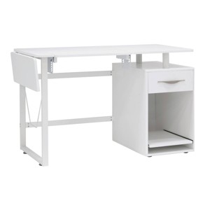 Pro-Line Sewing Table with Side Panel White - Sew Ready - 1 of 4