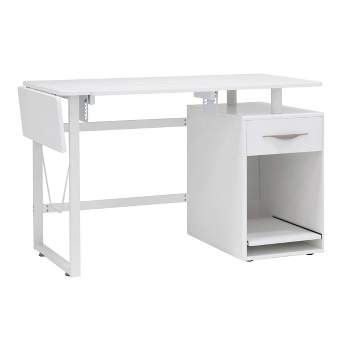 Pro-Line Sewing Table with Side Panel White - Sew Ready