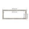 Amanti Art Dove Gray Wash Narrow Framed Magnetic Dry Erase Board - 4 of 4