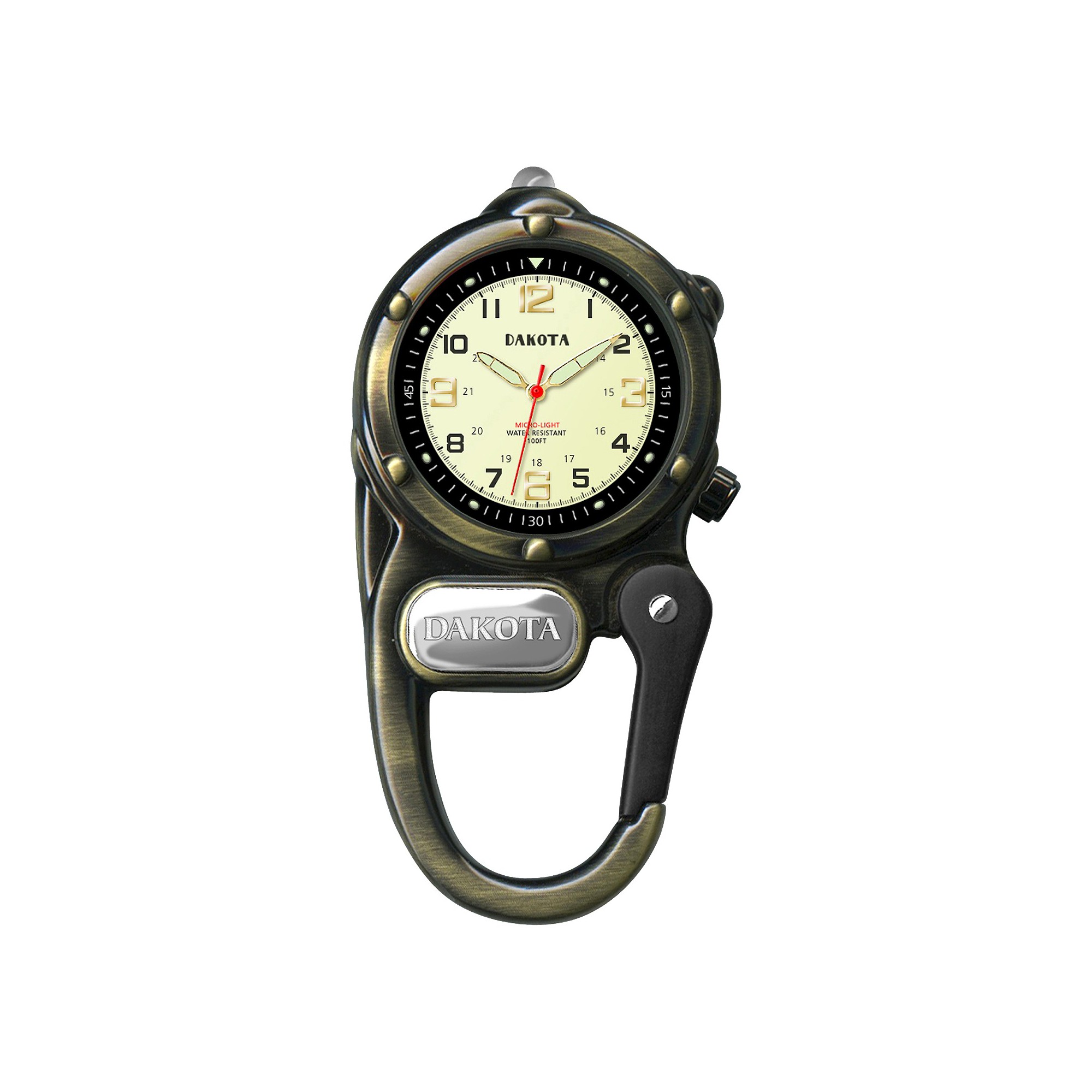 Men's Dakota Mini Clip Microlight Watch - Antique Gold, Size: Small
