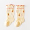 MyKids-Usa Baby Girl Floral Print Pattern Mesh Breathable High Tube Socks - 4 of 4